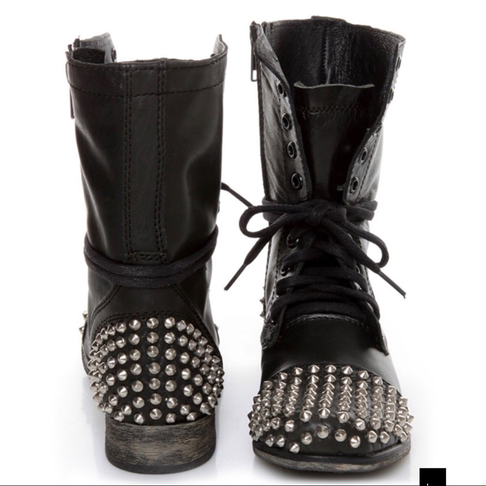 Steve Madden studded combat boots